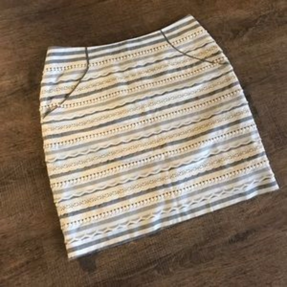 Anthropologie Lace Tabitha  Pencil Skirt